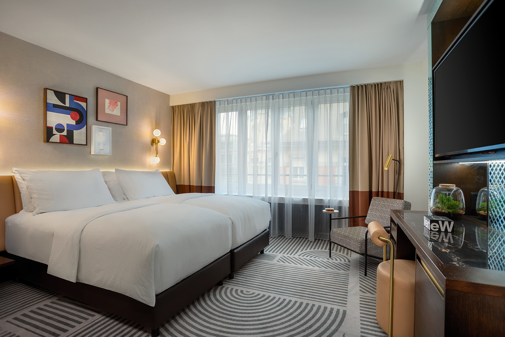 Superior Twin Zimmer Neues Schloss Privat Hotel Zürich