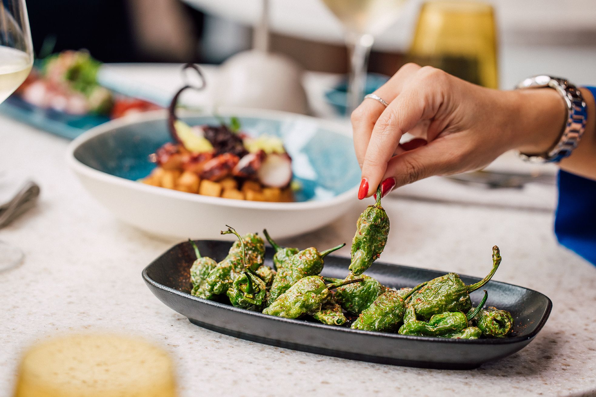 Pimientos de Padrón, Castellan´s Restaurant Zürich